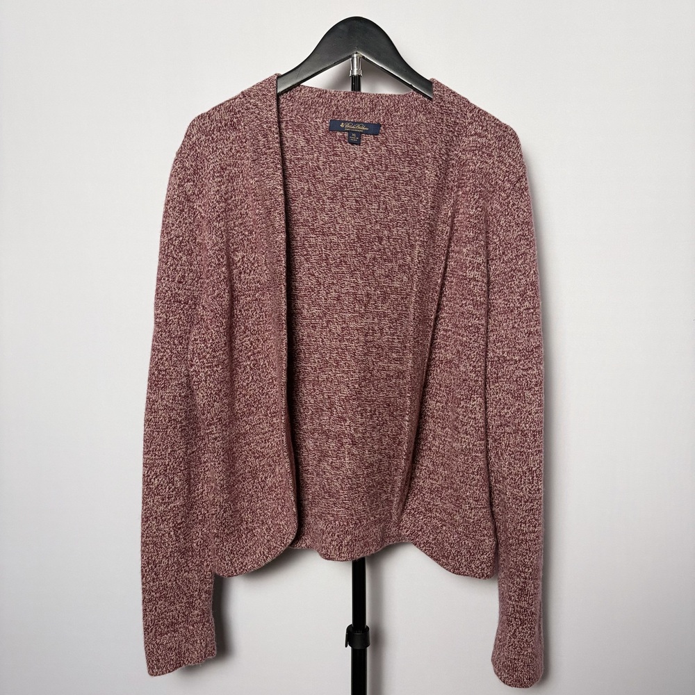 Brooks Brothers Pure Cashmere Women's Sweater Burgundy Red Cardigan Size XL